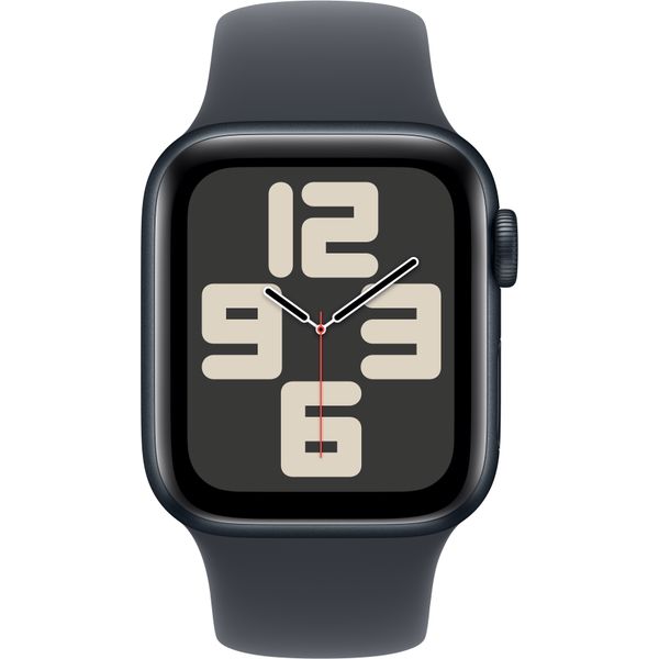 Apple Watch Series SE 2024 40mm Midnight Aluminum Case with Midnight Sand Sport Band