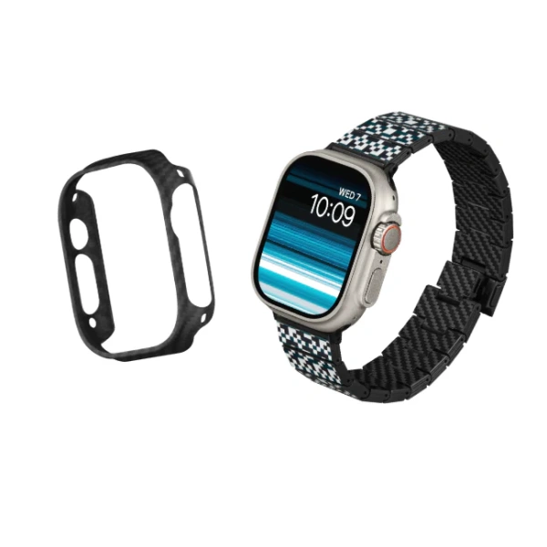 Браслет PITAKA Dreamland ChromaCarbon для Apple Watch 38/40/41/42/44/45/49mm (Stairs)