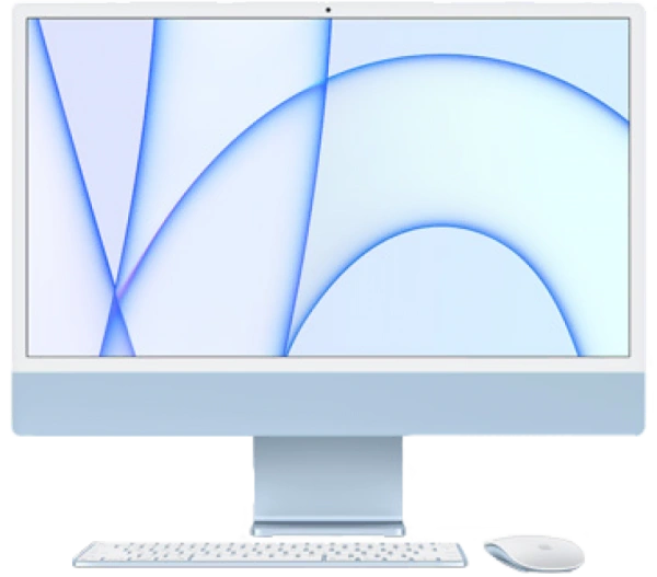 Apple iMac 24"/M1/8CPU-8GRU/8GB/256GB/MJV93 Blue